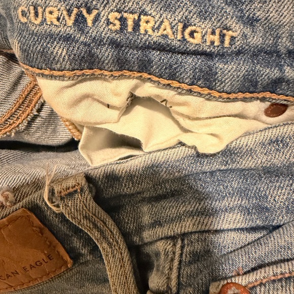 American Eagle Outfitters Womens Curvy Straight Jeans - Picture 6 of 6